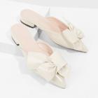 Shein Pointed Toe Bow Detail Flats