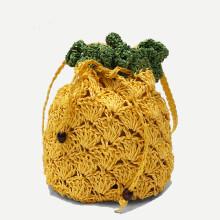 Shein Pineapple Shape Straw Bag