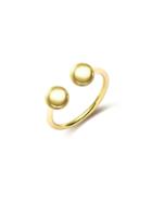 Shein Gold Ball Ends Simple Open Ring