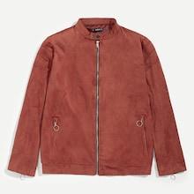 Shein Men Zip Placket And Pocket Coat