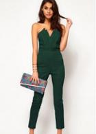 Rosewe Charming Strapless High Waist Jasper Jumpsuits For Work