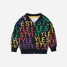 Shein Toddler Boys Letter Print Jacket