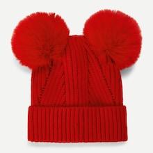 Shein Christmas Kids Pom-pom Decorated Beanie Hat
