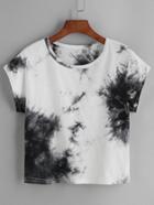 Shein Color Block Tie Dye T-shirt