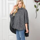 Shein High Neck Drop Shoulder Jumper