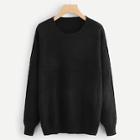 Shein Round Neck Solid Jumper