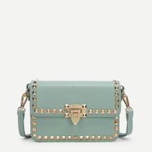 Shein Rockstud Decorated Flap Pu Bag