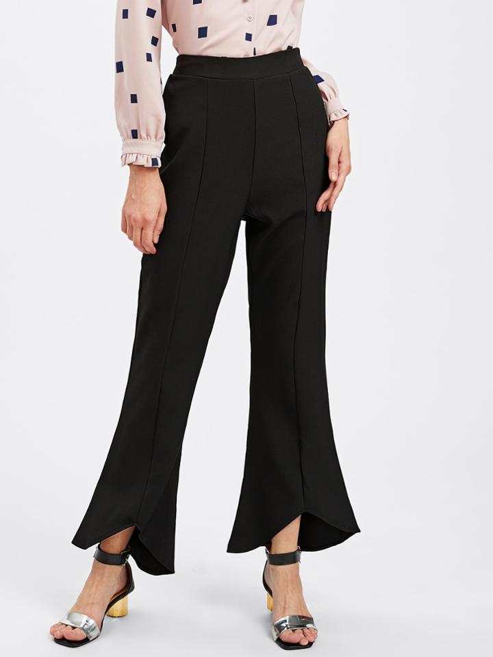 Shein Cut Out Hem Flared Pants