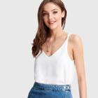 Shein Double V Neck Strappy Top