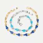 Shein Gemstone Chain Bracelet 2pcs