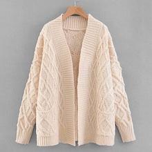 Shein Dual Pocket Cable Knit Cardigan