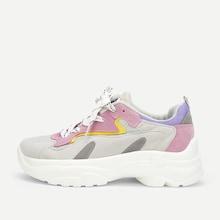 Shein Lace-up Chunky Sneakers