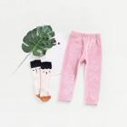 Shein Girls Velvet Solid Pants