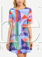Shein Multicolor Grometric Print Shift Dress