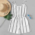 Shein Criss Cross Back Striped Romper