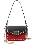 Shein Contrast Studded Double Carry Flap Bag