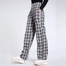 Shein Checked Print Straight Leg Pants