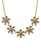 Shein Rhinestone Statement Flower Necklace