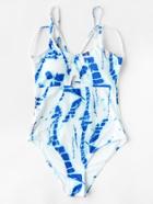 Shein Graphic Print Ladder Cutout Back Swimsuit