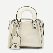 Shein Piping Design Pu Crossbody Bag