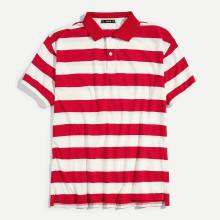 Shein Men Striped Print Polo Shirt