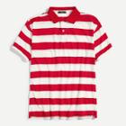 Shein Men Striped Print Polo Shirt