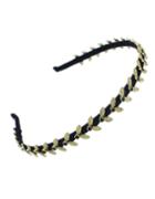 Shein Gold Plated Leaf Shape Elastic Hair Band