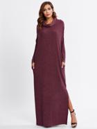 Shein Cowl Neck Maxi Tee Dress