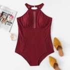 Shein Plus Cut-out Swimsuit
