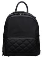 Shein Black Zipper Diamondback Pu Backpack