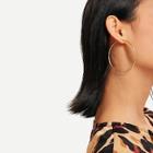 Shein Spiral Design Slim Oversize Hoop Earrings