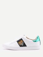Shein Tiger Embroidery Lace Up Sneakers