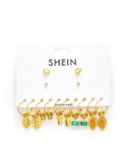 Shein Retro Multi Shaped Drop Earring Set