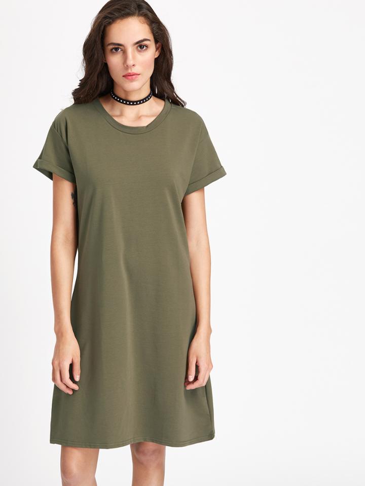 Shein Cuffed T-shirt Dress