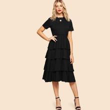 Shein Layered Flounce Dress