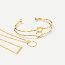 Shein Chain Bracelet & Layered Bracelet Set