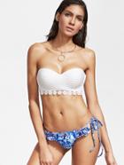 Shein Ruffle Detail Bandeau Mix & Match Bikini Set