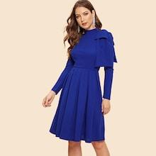 Shein 40s Bow Detail Fit & Flare Dress