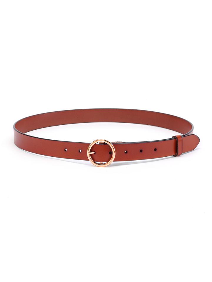 Shein Minimalist Ring Buckle Pu Belt