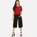 Shein Solid Top & Wide Leg Pants
