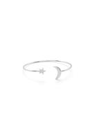Shein Moon & Star Design Cuff Bracelet