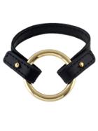 Shein Black Pu Leather Circle Connected Wrap Bracelet