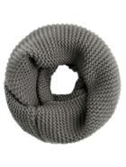 Shein Grey Textured Knit Scarf