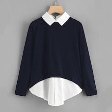Shein Color-block 2 In 1 Top