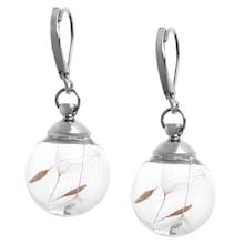 Shein Glass Globe Drop Earrings
