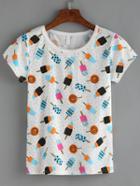 Shein Lollipops Print T-shirt