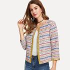 Shein Geo Embroidered Blazer