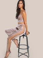 Shein Ladder Chained Satin Pants