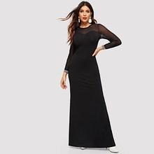 Shein Mesh Insert Sweetheart Dress