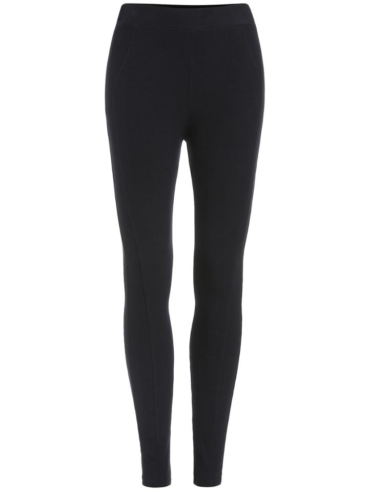 Shein Black Skinny Thicken Leggings